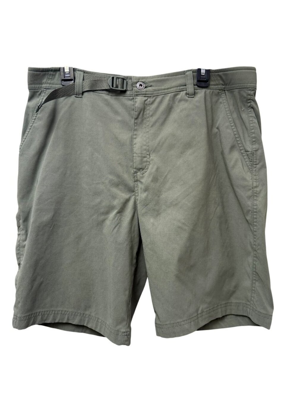 GERRY Hiking Shorts Mens 38 Green Performance Stretch Utility Outdoorsman 9"